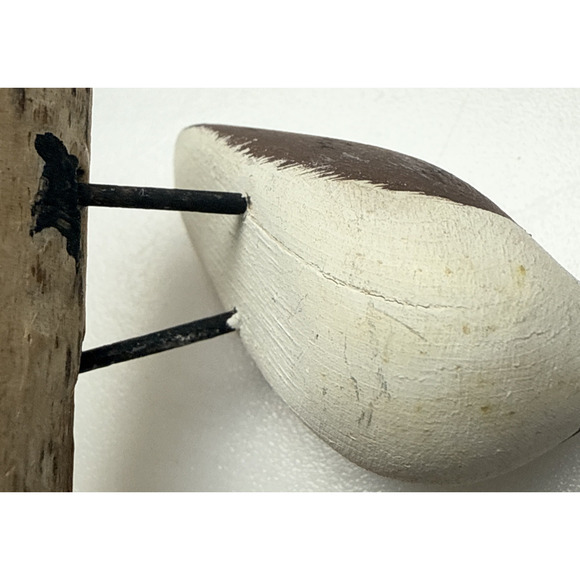 Vintage Hand Carved Wooden Canada Goose Driftwood Signed Ray Proulx Quebec - Picture 4 of 13